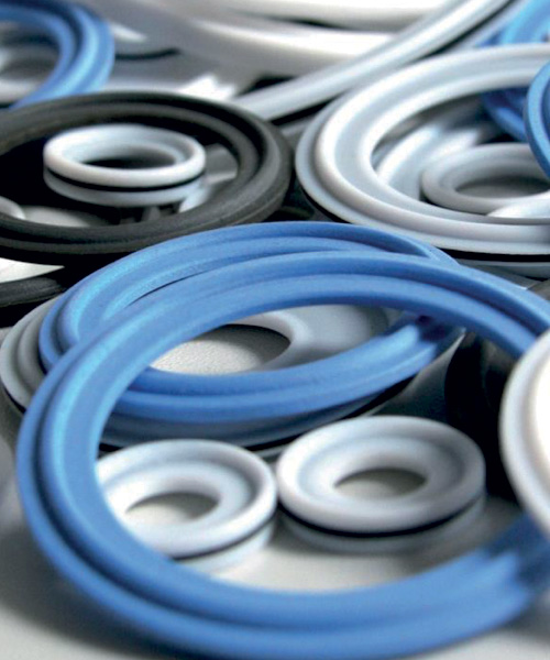 Guarnizioni igieniche e sanitarie, Tri-clamp, O rings in Fep, PTFE ed elastomeri speciali